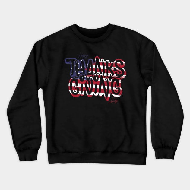 Thanksgiving USA Crewneck Sweatshirt by Insomnia_Project
